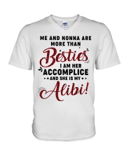 ME AND NONNA ARE MORE THAN BESTIES V-Neck T-Shirt tile