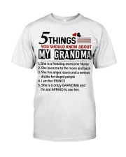 5 THINGS YOU SHOULD KNOW ABOUT MY GRANDMA Premium Fit Mens Tee tile