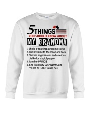 5 THINGS YOU SHOULD KNOW ABOUT MY GRANDMA Crewneck Sweatshirt tile