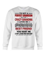She Is My Best Friend - Best Gift For Grandson Crewneck Sweatshirt tile