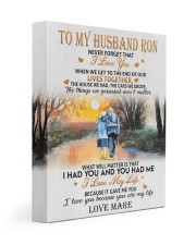 NEVER FORGET THAT I LOVE YOU -WIFE TO HUSBAND RON 11x14 Gallery Wrapped Canvas Prints front