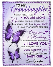 MY BABY GIRL - GRANDMA TO GRANDDAUGHTER Small Fleece Blanket - 30" x 40" front