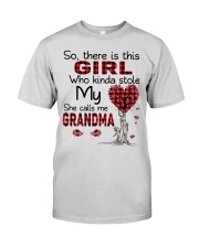 She Calls Me Grandma - Perfect Gift For Grandma Premium Fit Mens Tee tile