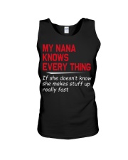 MY NANA KNOWS EVERY THING - GIFT FOR GRANDKIDS Unisex Tank tile
