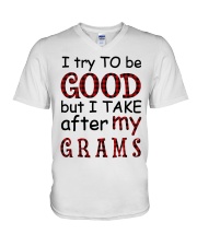 TAKE AFTER MY GRAMMY - SPECIAL GIFT FOR GRAMS V-Neck T-Shirt tile