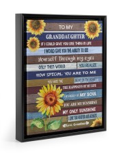 YOU ARE MY SUNSHINE - GREAT GIFT FOR GRANDDAUGHTER Floating Framed Canvas Prints Black tile