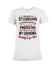 THANKFUL FOR HER - LOVELY GIFT FOR GRANDDAUGHTER Premium Fit Ladies Tee tile