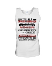 YES I AM A SPOILED GRANDSON Unisex Tank tile