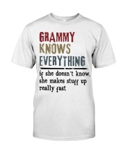 GRAMMY KNOWS EVERYTHING - GIFT FOR GRAMMY Premium Fit Mens Tee tile