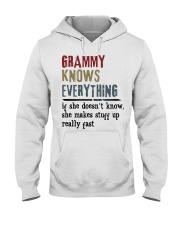 GRAMMY KNOWS EVERYTHING - GIFT FOR GRAMMY Hooded Sweatshirt tile