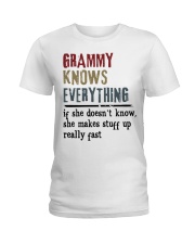 GRAMMY KNOWS EVERYTHING - GIFT FOR GRAMMY Ladies T-Shirt tile