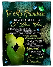 I LOVE YOU - LOVELY GIFT FOR GRANDSON Small Fleece Blanket - 30" x 40" front