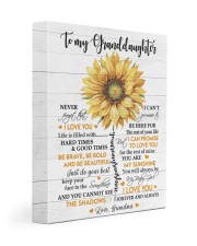 MY SUNSHINE - GRANDDAUGHTER GIFT WITH SUNFLOWER 11x14 Gallery Wrapped Canvas Prints front