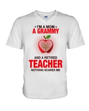 NOTHING SCARES ME - PERFECT GIFT FOR GRAMMY V-Neck T-Shirt tile