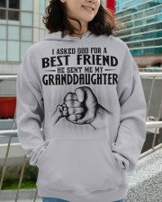 I Asked God For A Best Friend - Great Gift For Grandma Hooded Sweatshirt apparel-hooded-sweatshirt-lifestyle-front-102