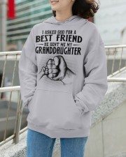 I Asked God For A Best Friend - Great Gift For Grandma Hooded Sweatshirt apparel-hooded-sweatshirt-lifestyle-front-104
