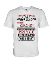 YOU CAN'T SCARE ME - PERFECT GIFT FOR NONNI V-Neck T-Shirt tile