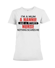 NOTHING SCARES ME - PERFECT GIFT FOR NURSE Premium Fit Ladies Tee tile
