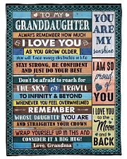 DON'T BE AFRAID - GRANDMA TO GRANDDAUGHTER Small Fleece Blanket - 30" x 40" front