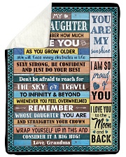DON'T BE AFRAID - GRANDMA TO GRANDDAUGHTER Sherpa Fleece Blanket tile