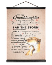 I AM THE STORM - TO GRANDDAUGHTER FROM YAYA Hanging Canvas tile