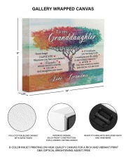 NEVER FORGET I LOVE YOU - BEST GIFT FOR GRANDDAUGHTER 14x11 Gallery Wrapped Canvas Prints aos-canvas-pgw-14x11-lifestyle-front-46