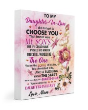 WONDERFUL GIFT FROM MOM TO DAUGHTER-IN-LAW 11x14 Gallery Wrapped Canvas Prints front