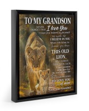 BELIEVE IN YOURSELF - MEANINGFUL GIFT FOR GRANDSON Floating Framed Canvas Prints Black tile