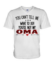 YOU CAN'T TELL ME - YOU'RE NOT MY OMA V-Neck T-Shirt tile
