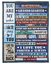 FOLLOW YOUR DREAMS - GRANDMA TO GRANDDAUGHTER Small Fleece Blanket - 30" x 40" front