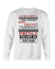I AM A LUCKY GRANDSON - BEST GIFT FOR GRANDSON Crewneck Sweatshirt tile