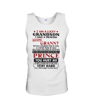 I AM A LUCKY GRANDSON - BEST GIFT FOR GRANDSON Unisex Tank tile