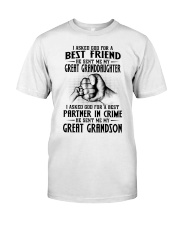 I Asked God For A Best Friend - Perfect Gift For Grandma Classic T-Shirt tile
