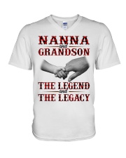 THE LEGEND AND THE LEGACY - BEST GIFT FOR NANNA V-Neck T-Shirt tile