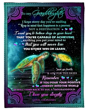 YOU WILL NEVER LOSE-GRANDDAUGHTER GIFT WITH TURTLE Small Fleece Blanket - 30" x 40" front