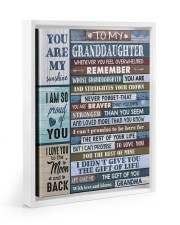 GIFT OF LIFE - TO GRANDDAUGHTER FROM GRANDMA Floating Framed Canvas Prints White tile