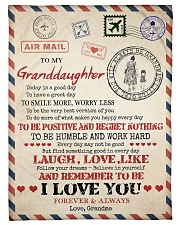 TODAY IS A GOOD DAY FROM GRANDMA TO GRANDDAUGHTER Small Fleece Blanket - 30" x 40" front