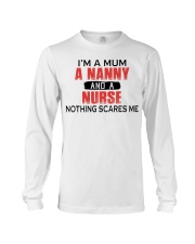 NOTHING SCARES ME - PERFECT GIFT FOR NURSE Long Sleeve Tee tile