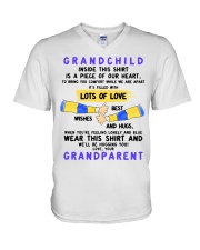 WE'LL BE HUGGING YOU - GIFT FOR GRANDCHILD V-Neck T-Shirt tile