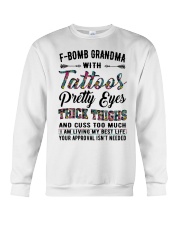 Tattoos Pretty Eyes - Perfect Gift For Grandma Crewneck Sweatshirt tile