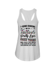Tattoos Pretty Eyes - Perfect Gift For Grandma Ladies Flowy Tank tile