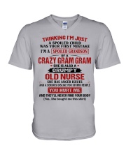I'M JUST A SPOILED CHILD - BEST GIFT FOR GRANDSON V-Neck T-Shirt tile