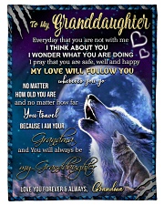 I THINK ABOUT YOU - LOVELY GIFT FOR GRANDDAUGHTER Small Fleece Blanket - 30" x 40" front
