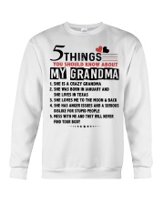 5 THINGS YOU SHOULD KNOW ABOUT MY GRANDMA Crewneck Sweatshirt tile