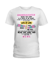 I'LL BE HUGGING YOU - BEST GIFT FOR GRANDDAUGHTER Ladies T-Shirt tile