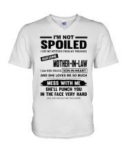 SHE LOVES ME SO MUCH - BEST GIFT FOR SON-IN-LAW V-Neck T-Shirt tile