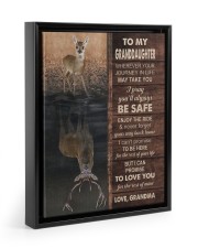 Enjoy The Ride - Amazing Gift For Granddaughter Floating Framed Canvas Prints Black tile