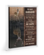 Enjoy The Ride - Amazing Gift For Granddaughter Floating Framed Canvas Prints White tile