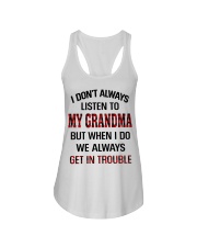 WE ALWAYS GET INTROUBLE - PERFECT GIFT FOR GRANDMA Ladies Flowy Tank tile