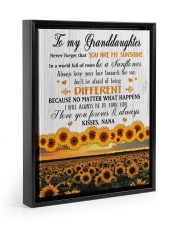 YOU ARE MY SUNSHINE - LOVELY GIFT FOR GRANDDAUGHTER Floating Framed Canvas Prints Black tile
